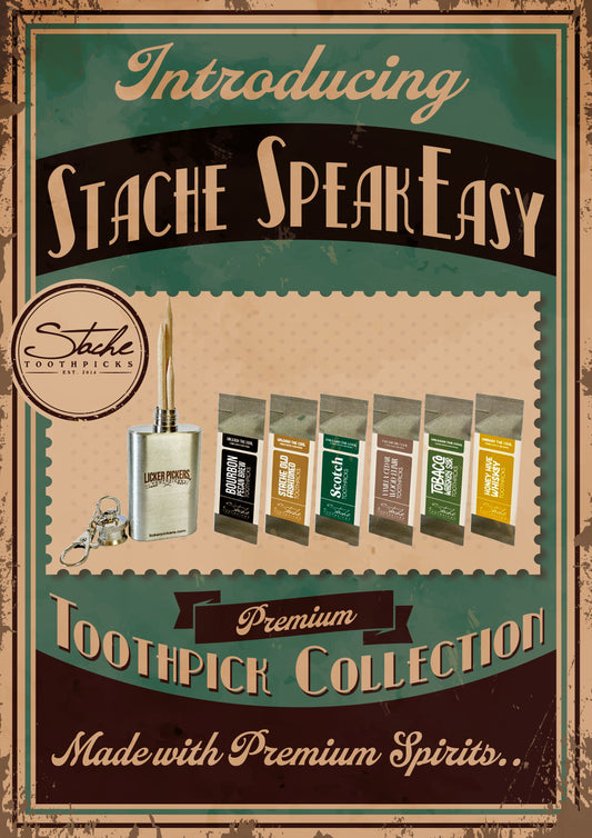 Stache Toothpicks - Speakeasy Collection
